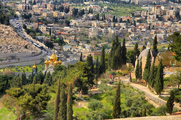 Vista de Jerusalém a partir do Monte das Oliveiras
