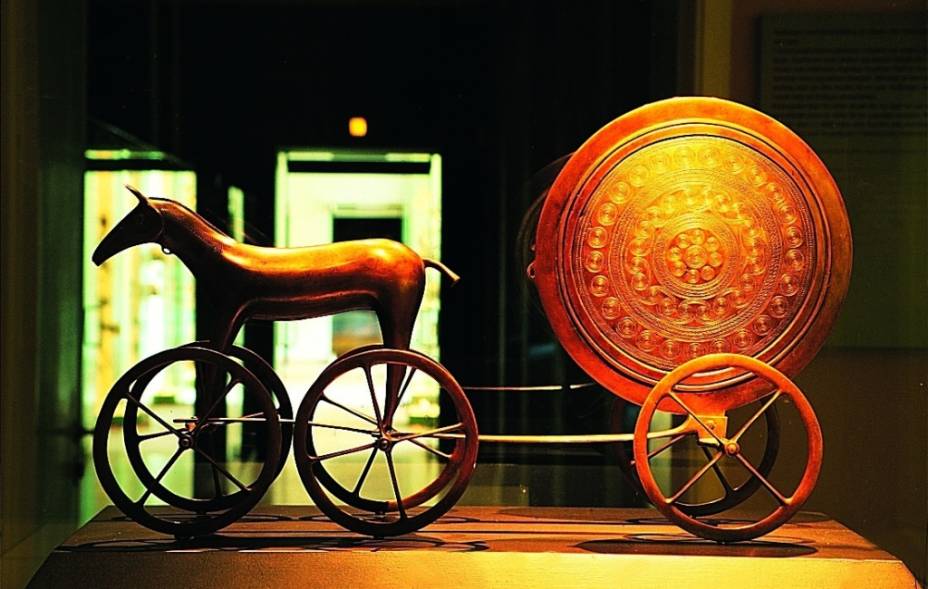 Carrueagem do sol, no Museu Nacional de Copenhague