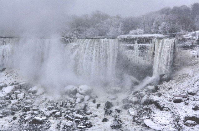 Niagara Falls no inverno rigoroso