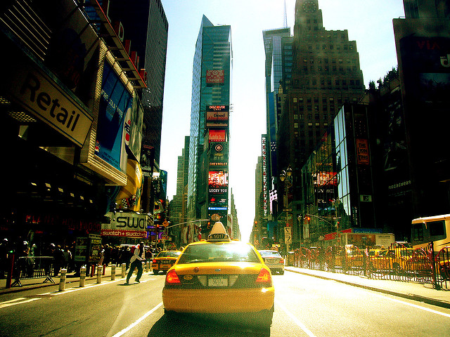 Yellow cab em Manhattan (foto: Kaysha/Flirck/creative commons)