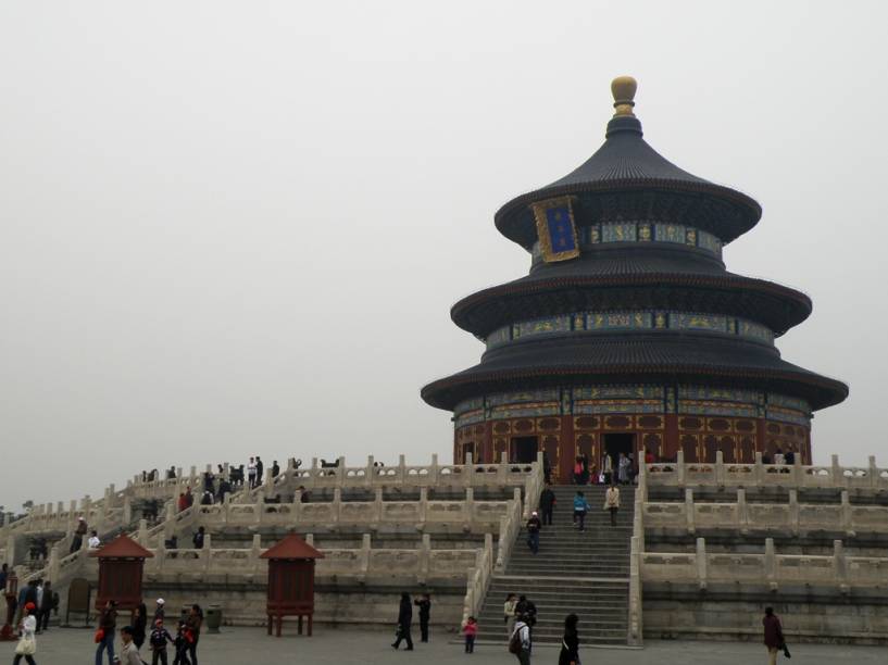 Templo do Céu, em Pequim, onde os imperadores chineses oravam por boas colheitas