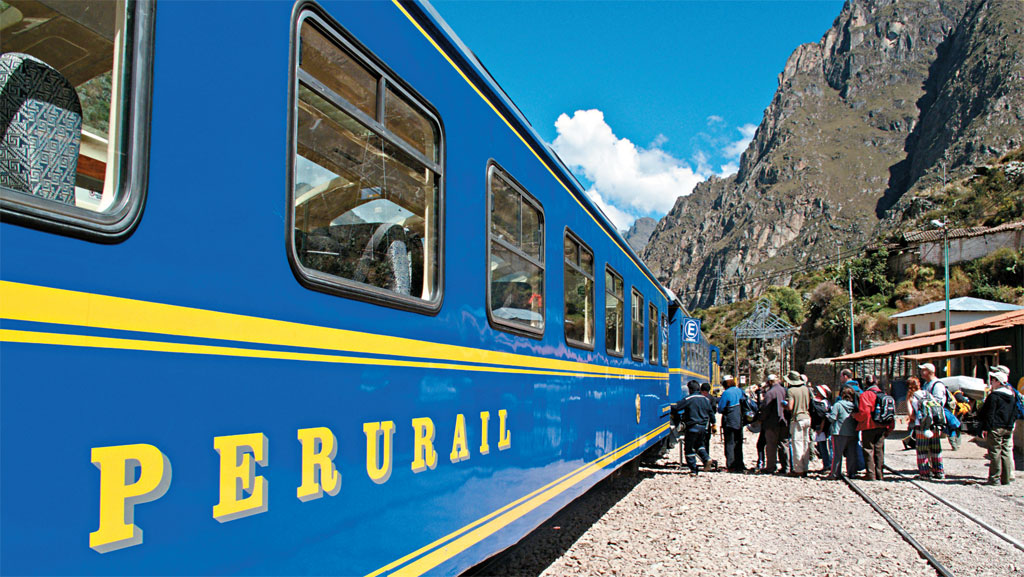 Trem em Machu Picchu, no Peru
