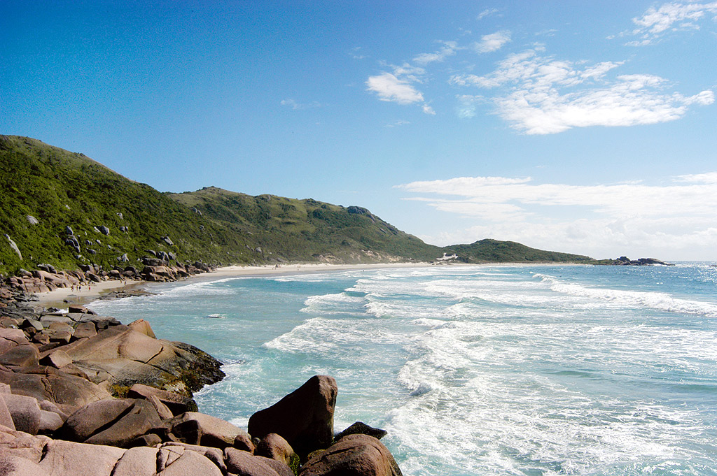 Praia nudista Galheta, Florianópolis, Santa Catarina