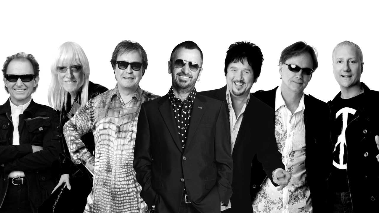 Ringo, ao centro, e sua All Star Band fazem um som em SP