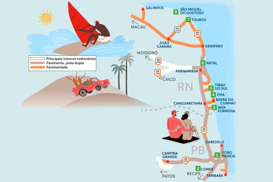 Um roteiro de carro pelo litoral da Paraíba e Rio Grande do Norte | Viagem  e Turismo