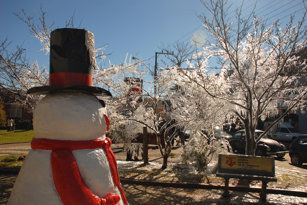 Boneco de Neve em São Joaquim (SC)