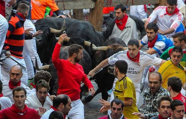 Selfie san fermín, espanha
