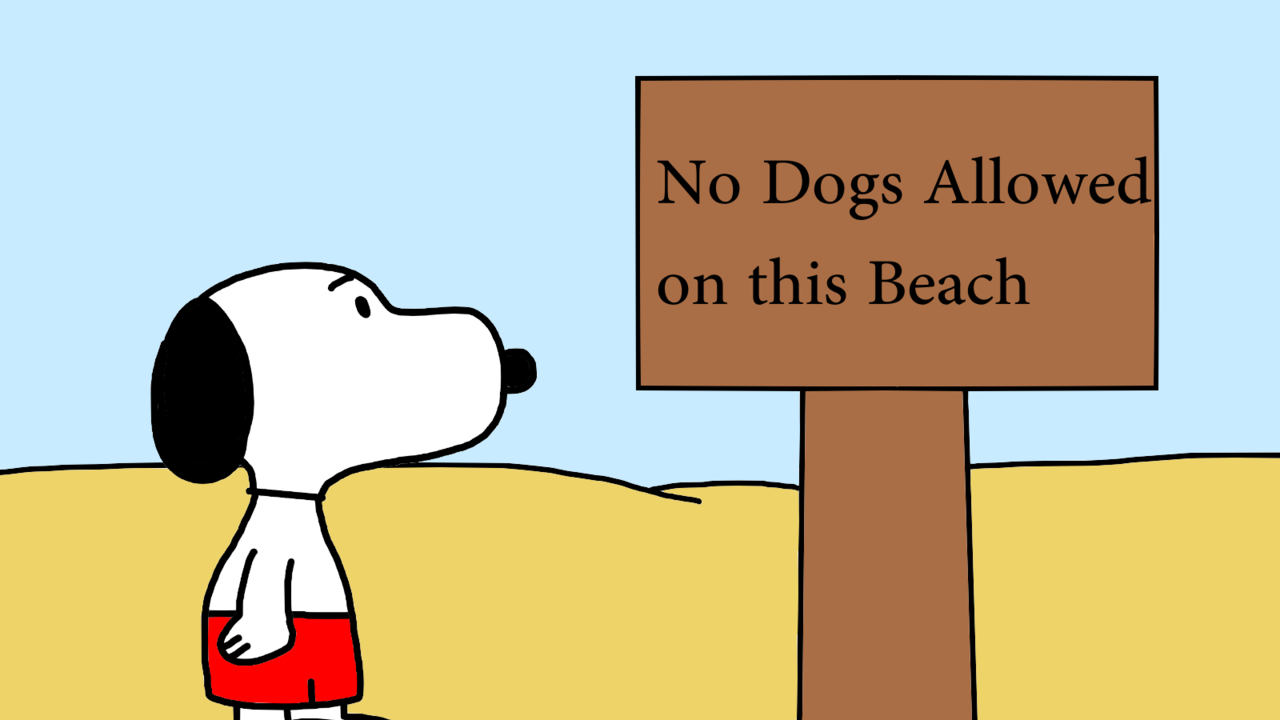 Snoopy não seria vetado nas pousadas abaixo / Reprodução