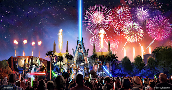Imagem ilustrativa do novo show noturno (Foto: Disney)