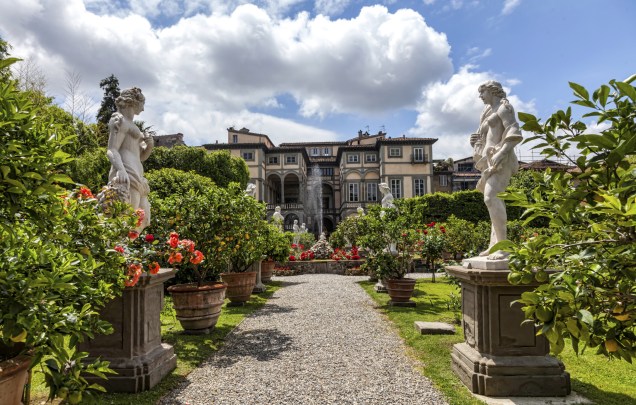 Jardins do Palazzo Pfanner, em Lucca