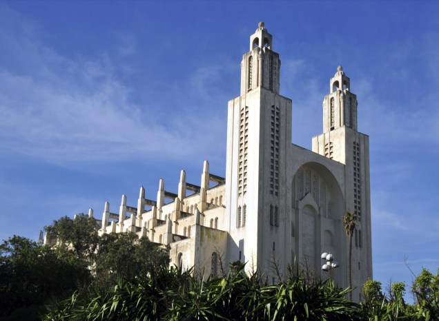A Catedral do Sagrado Coração de Casablanca foi erguida na década de 1930 como um templo católico, de arquitetura neogótica