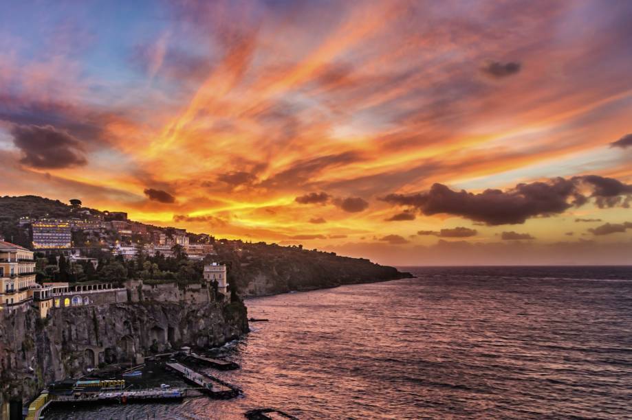 Entardecer em Sorrento