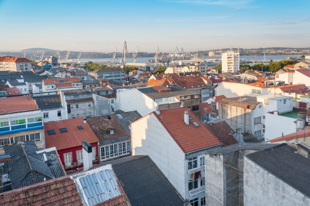 Vista aérea de La Coruña