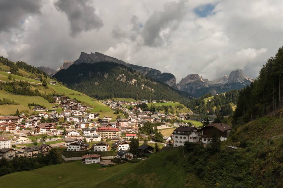 Vilarejo de Santa Cristina em Val Gardena