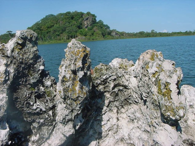 Pedra Encantada na Ilha do Bananal no Rio Araguaia, Tocantins