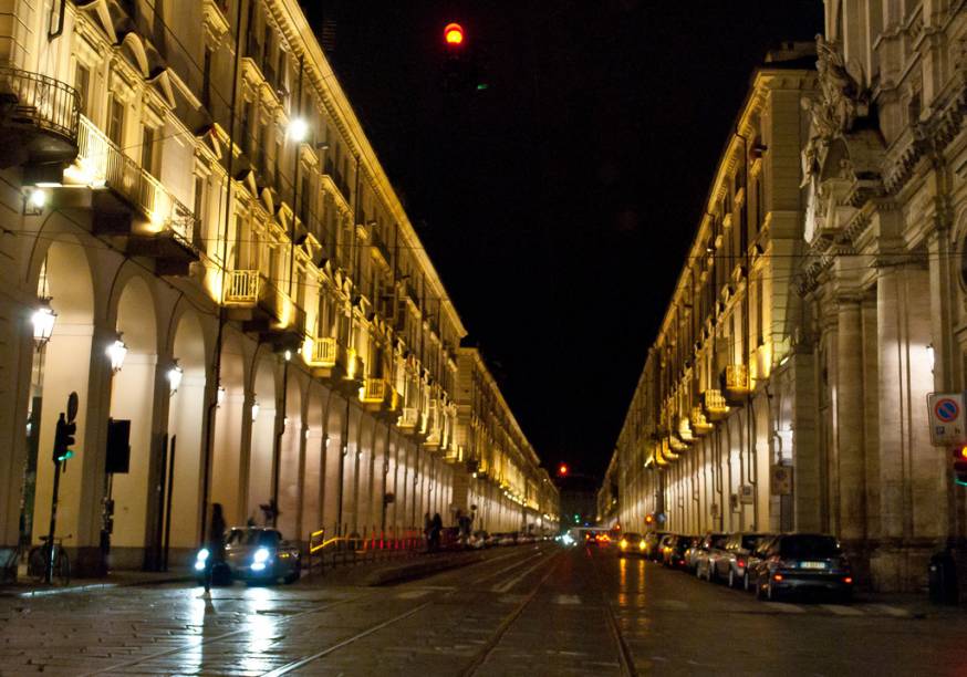 Aspecto urbano do centro de Turim Aspecto urbano do centro de Turim