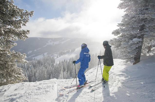Iniciantes no esqui podem fazer aulas na escola de Vail