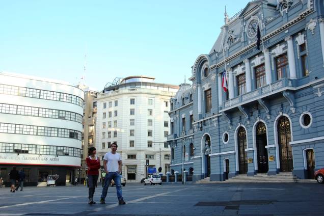 Sede da Marinha chilena, uma das atrações da cidade portuária de Valparaíso