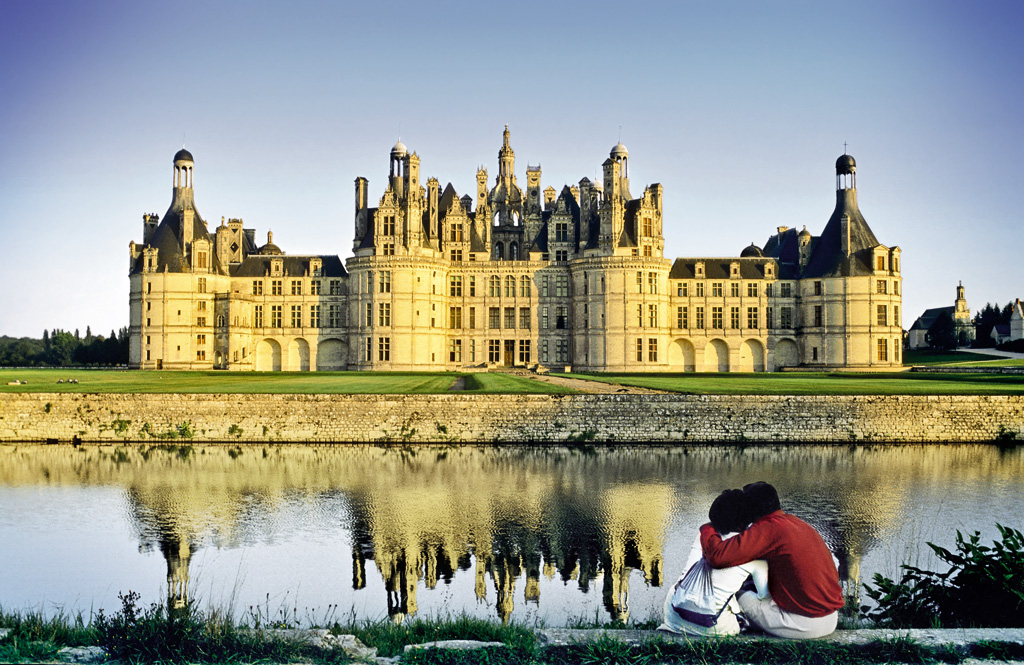 Castelo de Chambord, no Vale do Loire, França Castelo de Chambord, no Vale do Loire, França