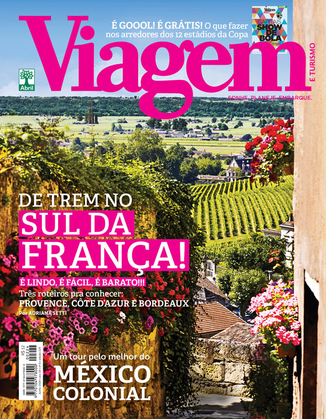 Capa da revista Viagem e Turismo de junho de 2014