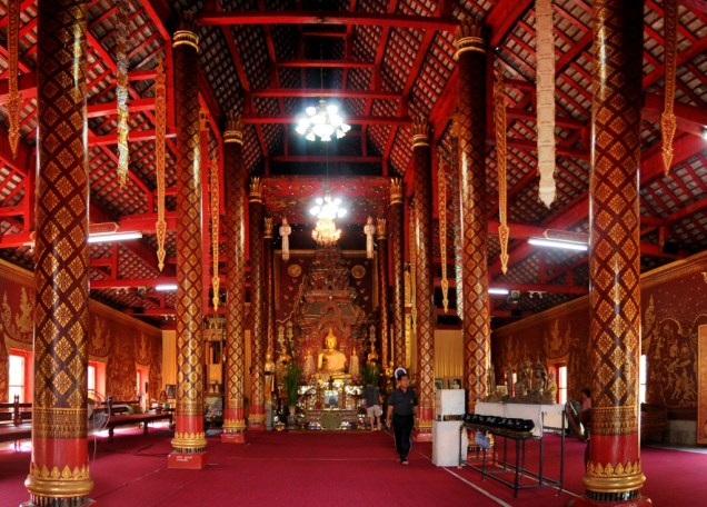 Templo budista Wat Chiang Mun, em Chiang Mai, norte da Tailândia