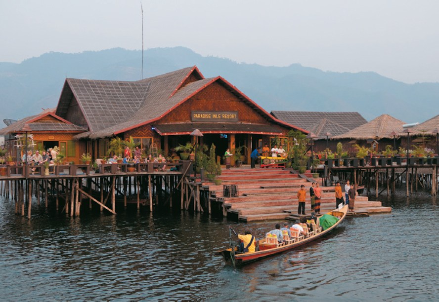 O Paradise Inle Resort, no Lago Inle