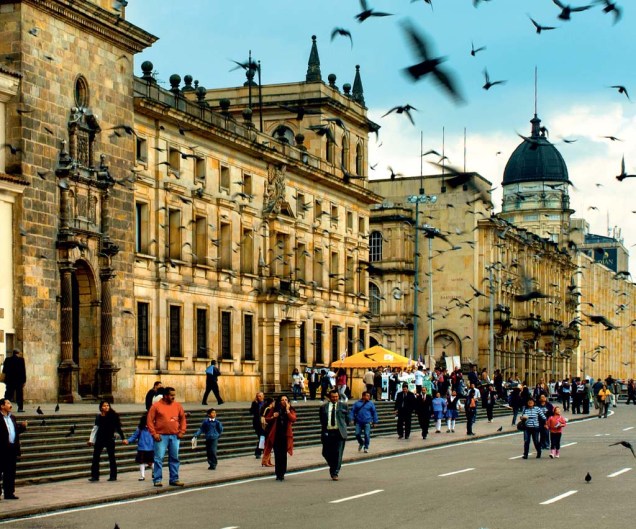 As construções conservadas de La Candelaria, o Centro Histórico de Bogotá