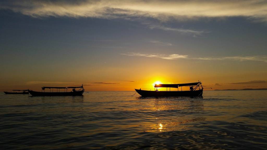 Sihanoukville, no Camboja, onde o meu passaporte foi passar férias sem im