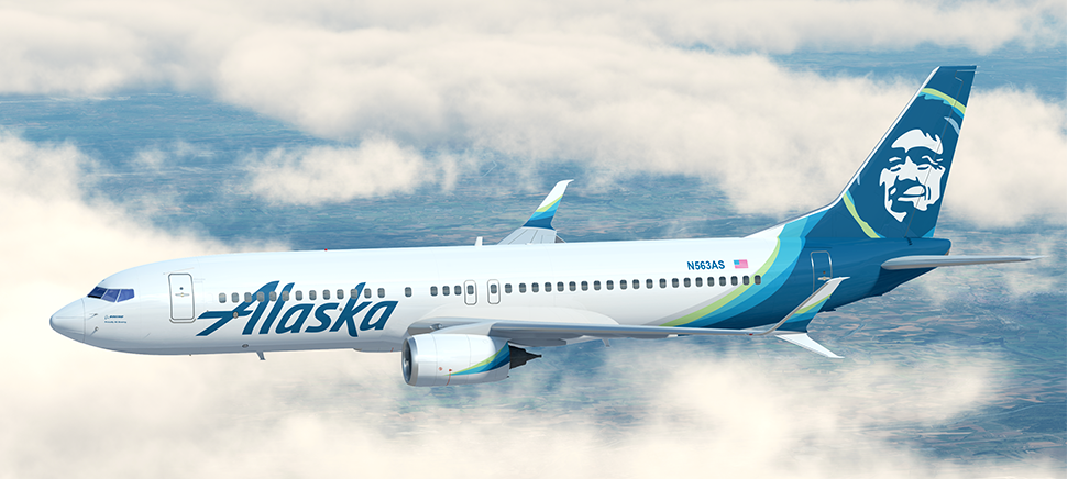 O voo era operado pela Alaska Airlines