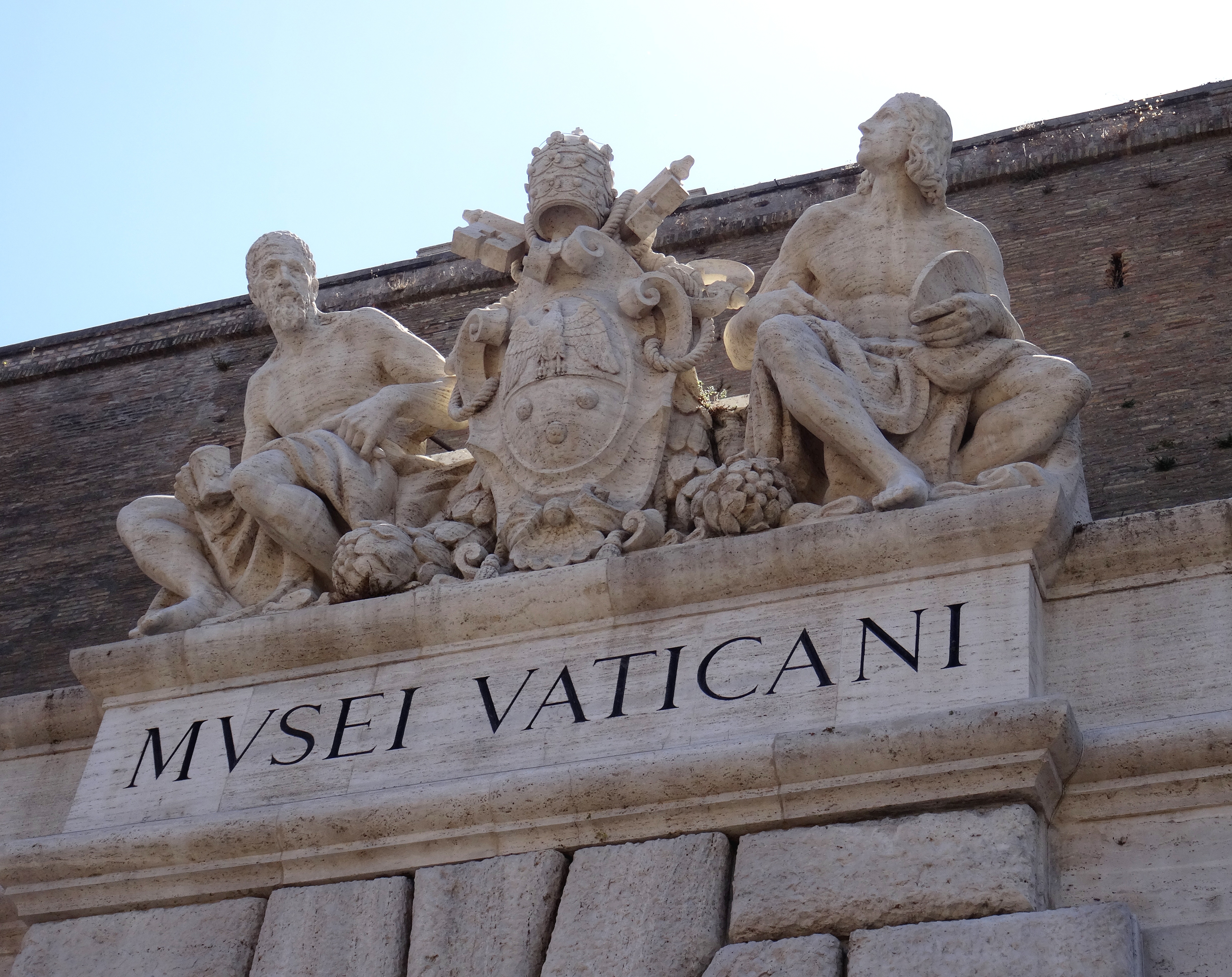 Detalhe exterior do Museu do Vaticano