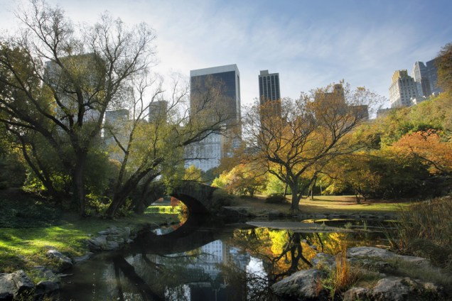 O Central Park ocupa o equivalente a 50 quadras de extensão, entre a região de Midtown e o Harlem. Símbolo do lazer gratuito nova-iorquino, o parque recebe 25 milhões de visitantes por ano