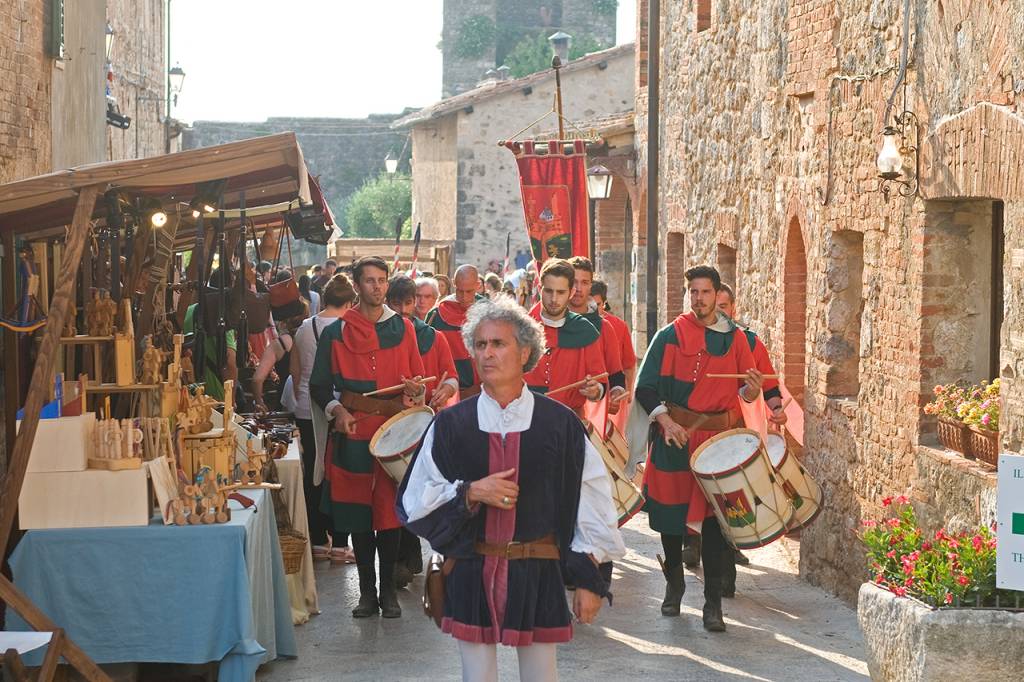 Festa Medieval de Monteriggioni, Siena, Toscana, Itália
