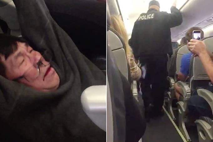 Passageiro expulso de voo da United Airlines nos Estados Unidos