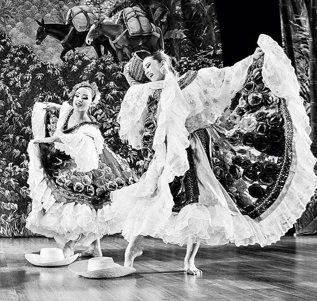 Dança típica no Parque del Café, Quindio, Colômbia