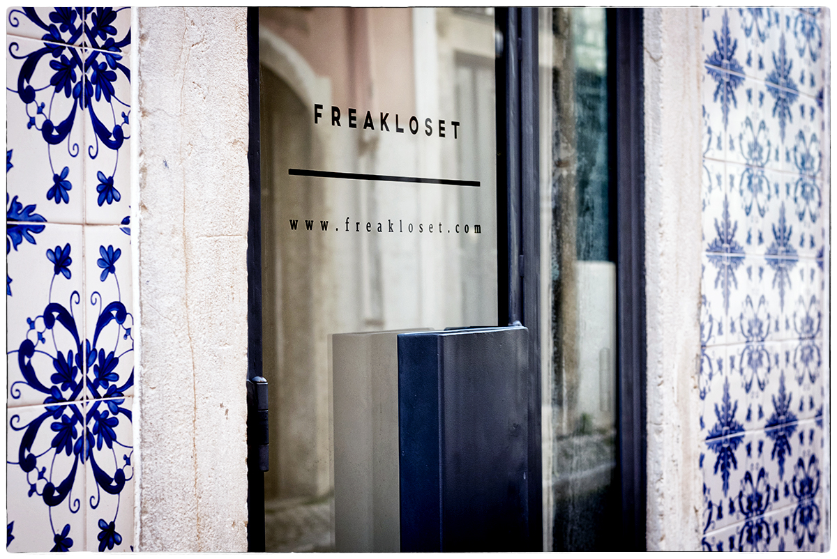 O showroom da Freakloset em Lisboa: pé no futuro