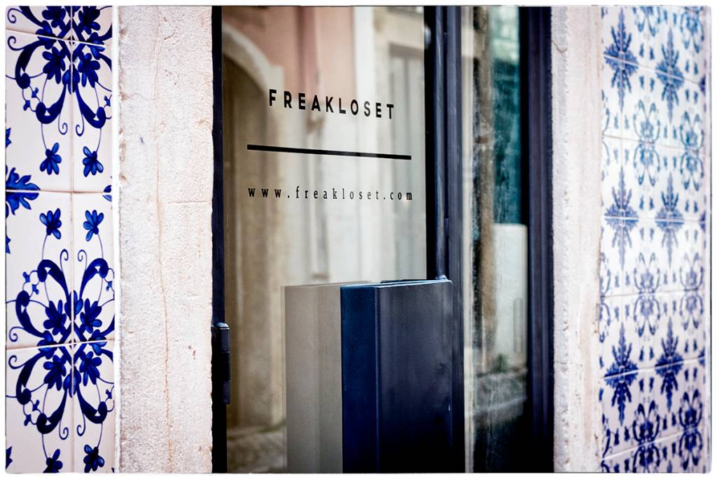 O showroom da Freakloset em Lisboa: pé no futuro