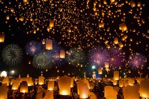 Festival de Lanternas na Tailândia