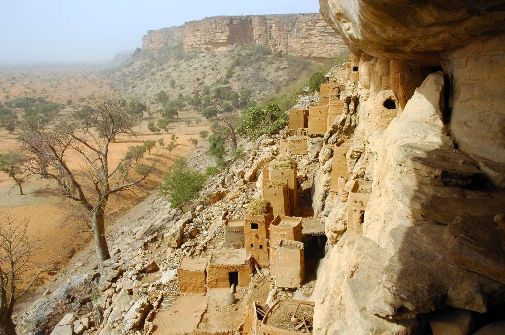 Cidade de Bandiagara no Mali, África