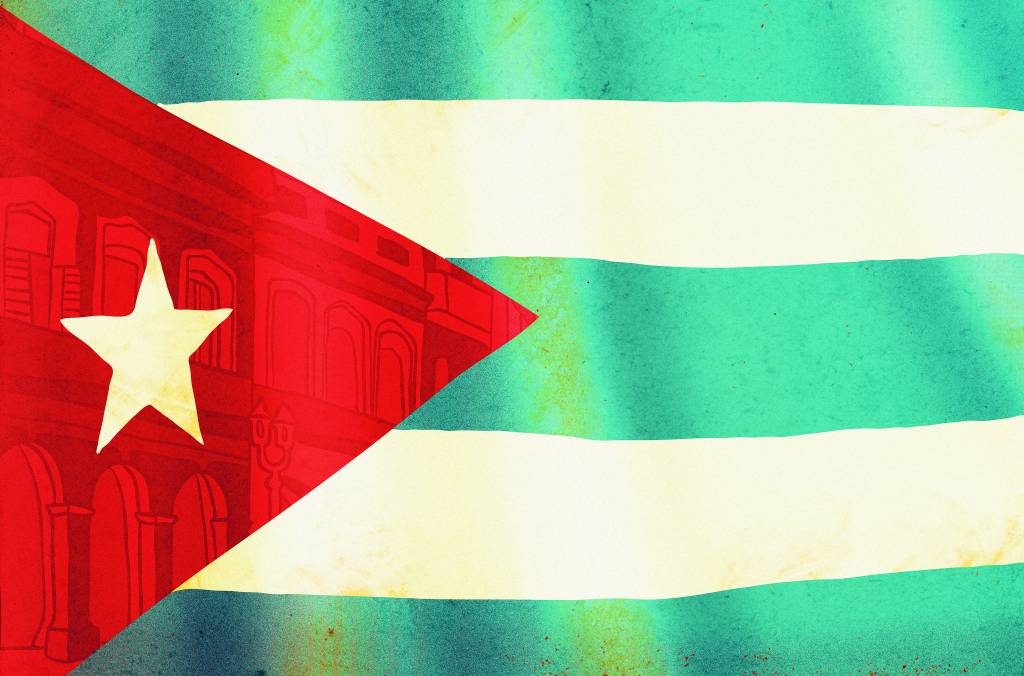 Bandeira de Cuba - ilustração de Daniel Vincent