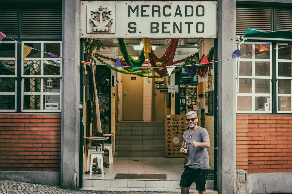 A entrada do Mercado de São Bento: mais um endereço na cena hipster