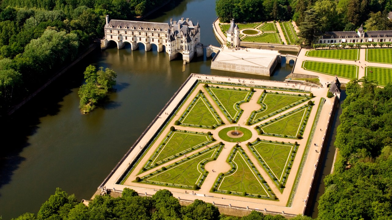 Chateau de Chenonceau com a Renaissance na França