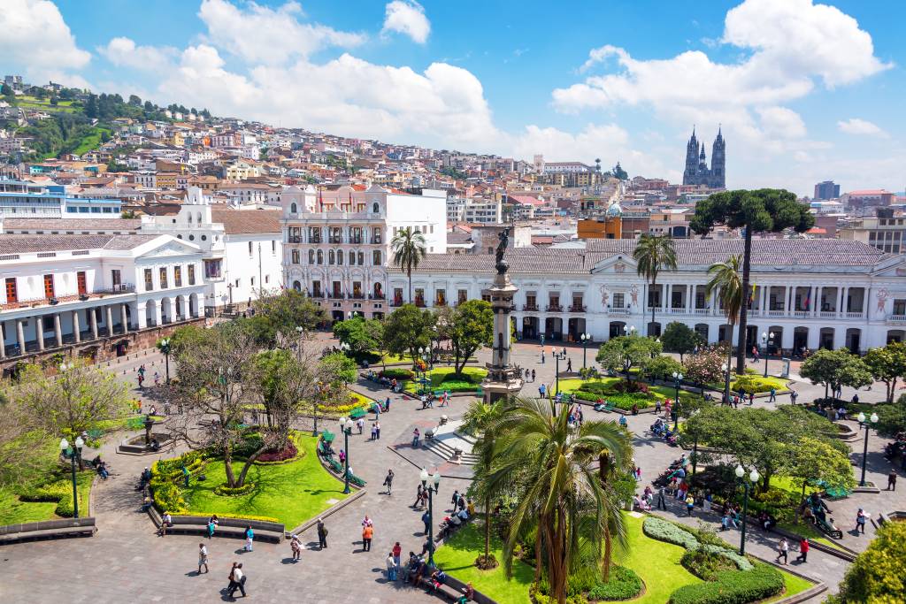 Plaza Grande em Quito capital do Equador