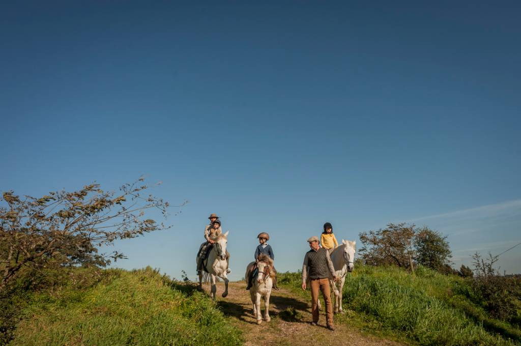 Passeio a cavalo em família: imersão no campo