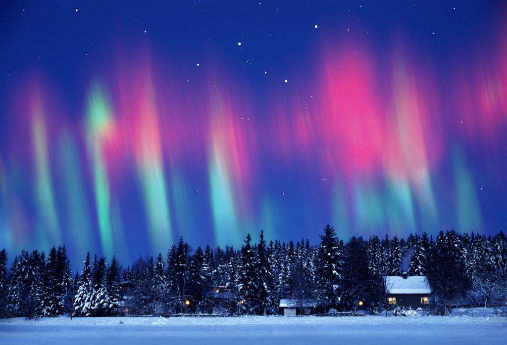 Natal com aurora boreal: que luxo