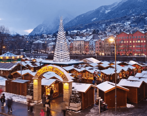 innsbruck, mercado de natal, áustria