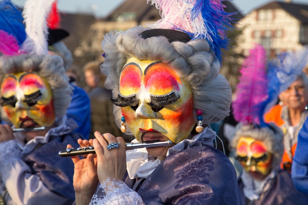 Desfiles de carnaval em Basel, na Suíça