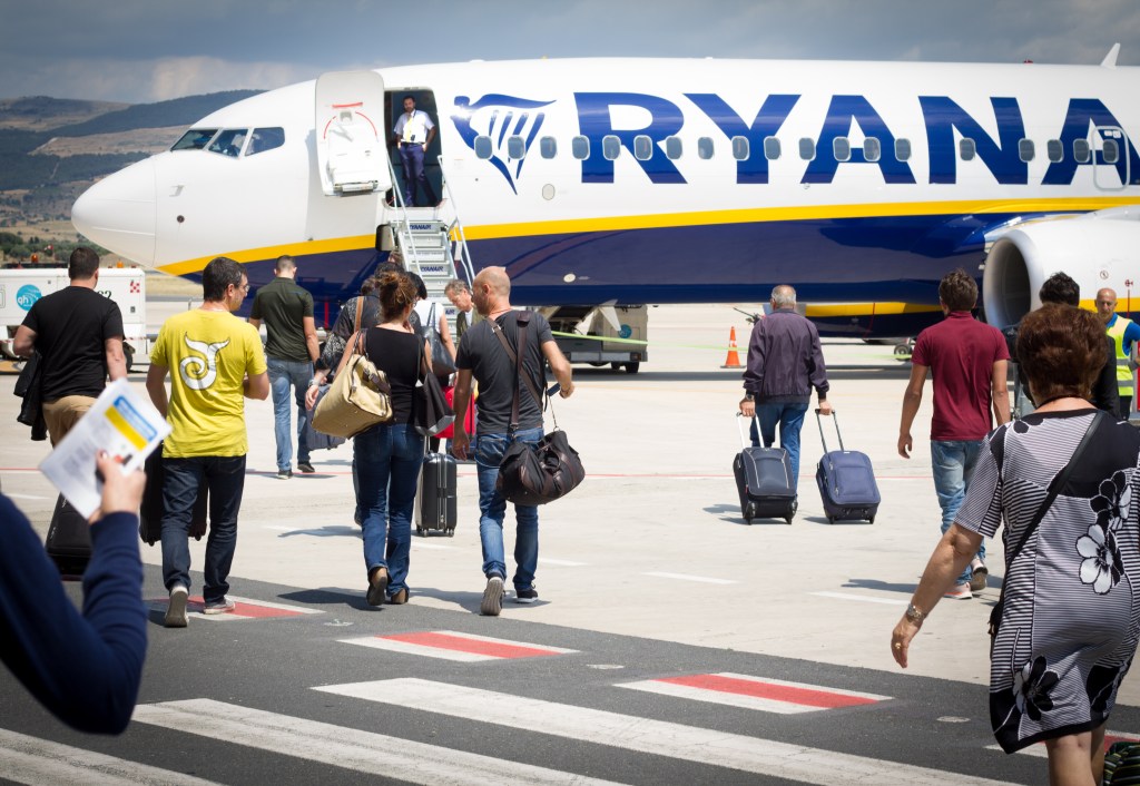 Aeronave da companhia Ryanair