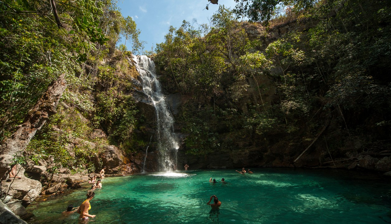 Cachoeira Santa Barbara, Goiás, Chapada dos Veadeiros, Cavalcante