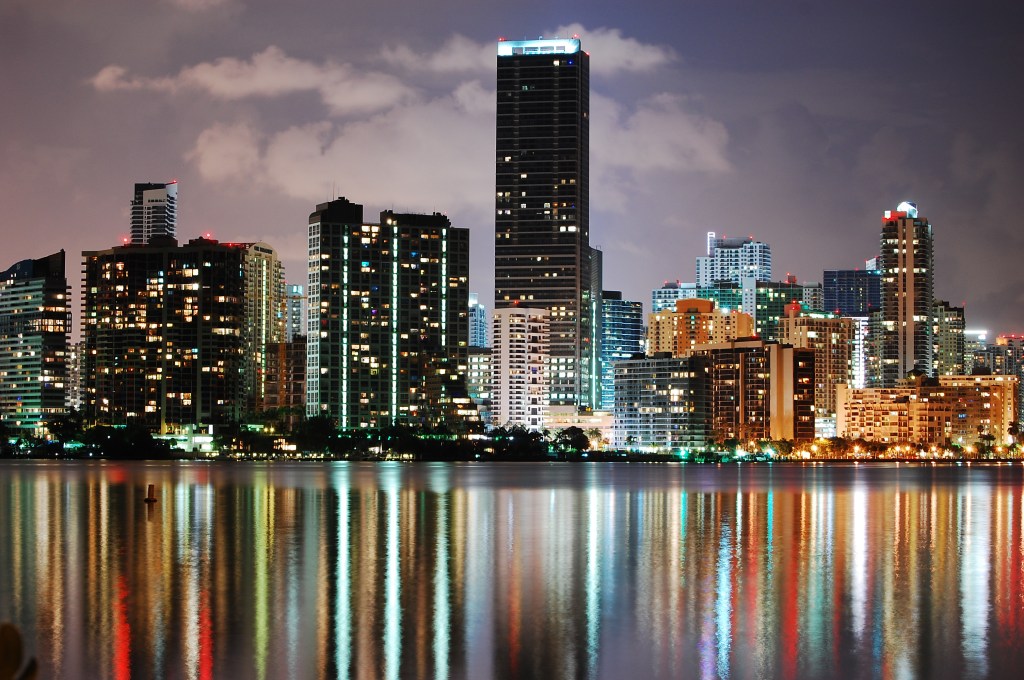 Skyline de Miami, EUA