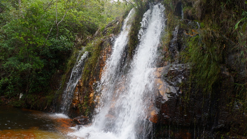 A Véu da Noiva é a queda mais alta da Cachoeira dos Cristais, em Alto Paraíso de Goiás